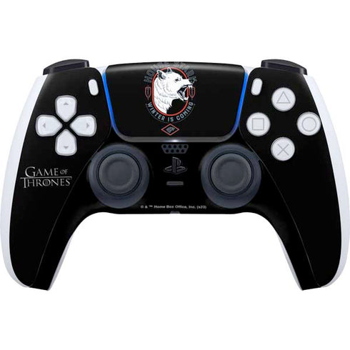 Game of Thrones: House Stark Direwolf PS5 Controller Skin